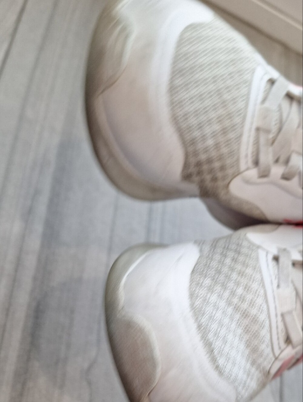 adidas White and Pink Kids Velcro Sneakers - Picture 7 of 9